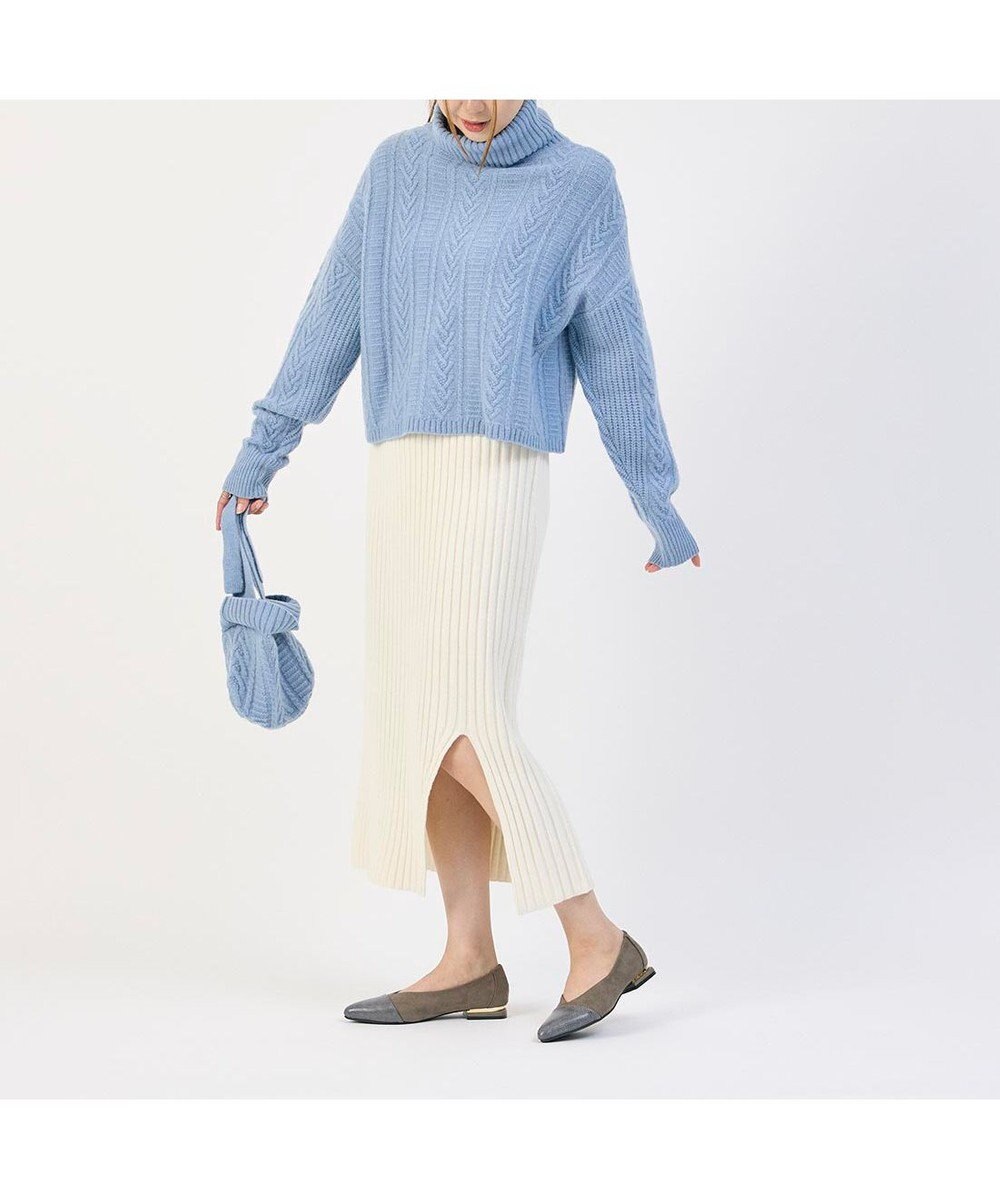 MODE ET JACOMO <noyau>ポインテッドトゥコンビデザインパンプス 