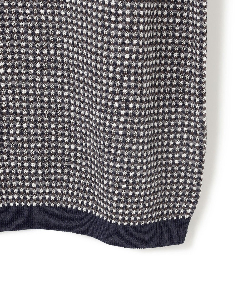 J.PRESS MEN 【HTBRID LINEN】スキッパーニット ポロシャツ 