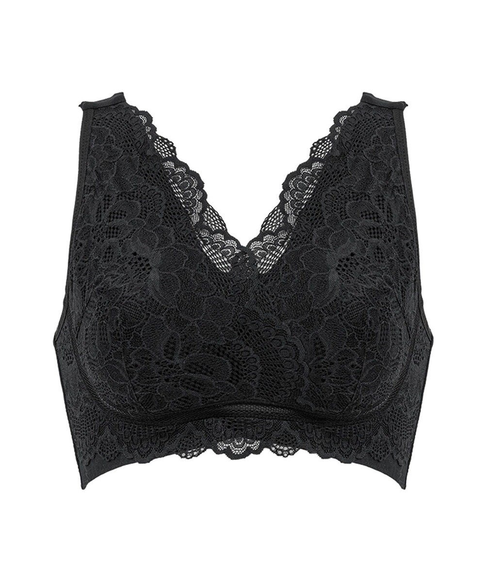 BRADELIS New York 【BRADELIS Me / ノンワイヤー・バストアップ】 カシュクールレーシィナイトブラ 