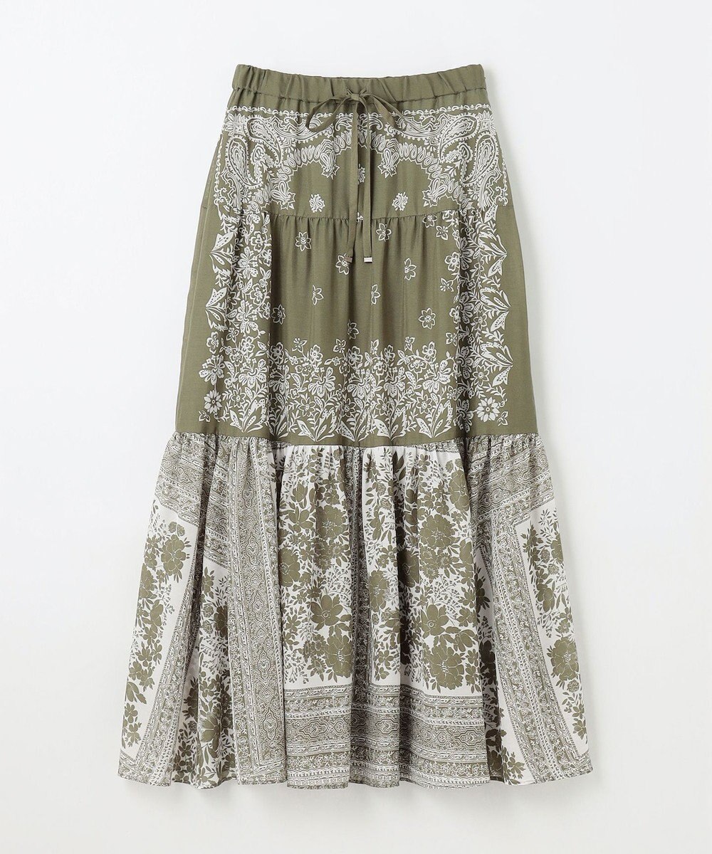 GRACE CONTINENTAL バンダナティアードスカート 
