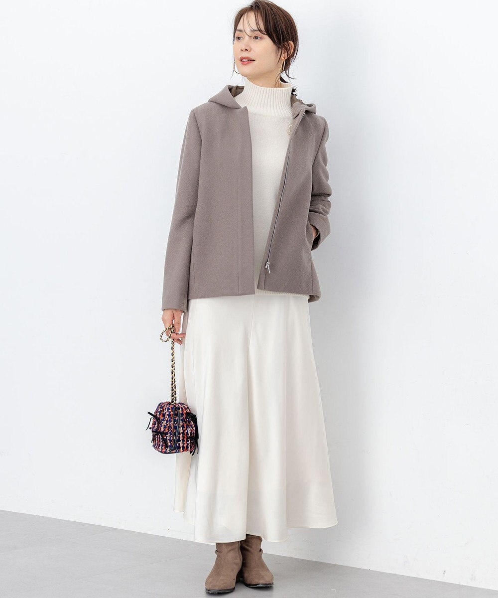 組曲 L ウールモッサ ショートコート 