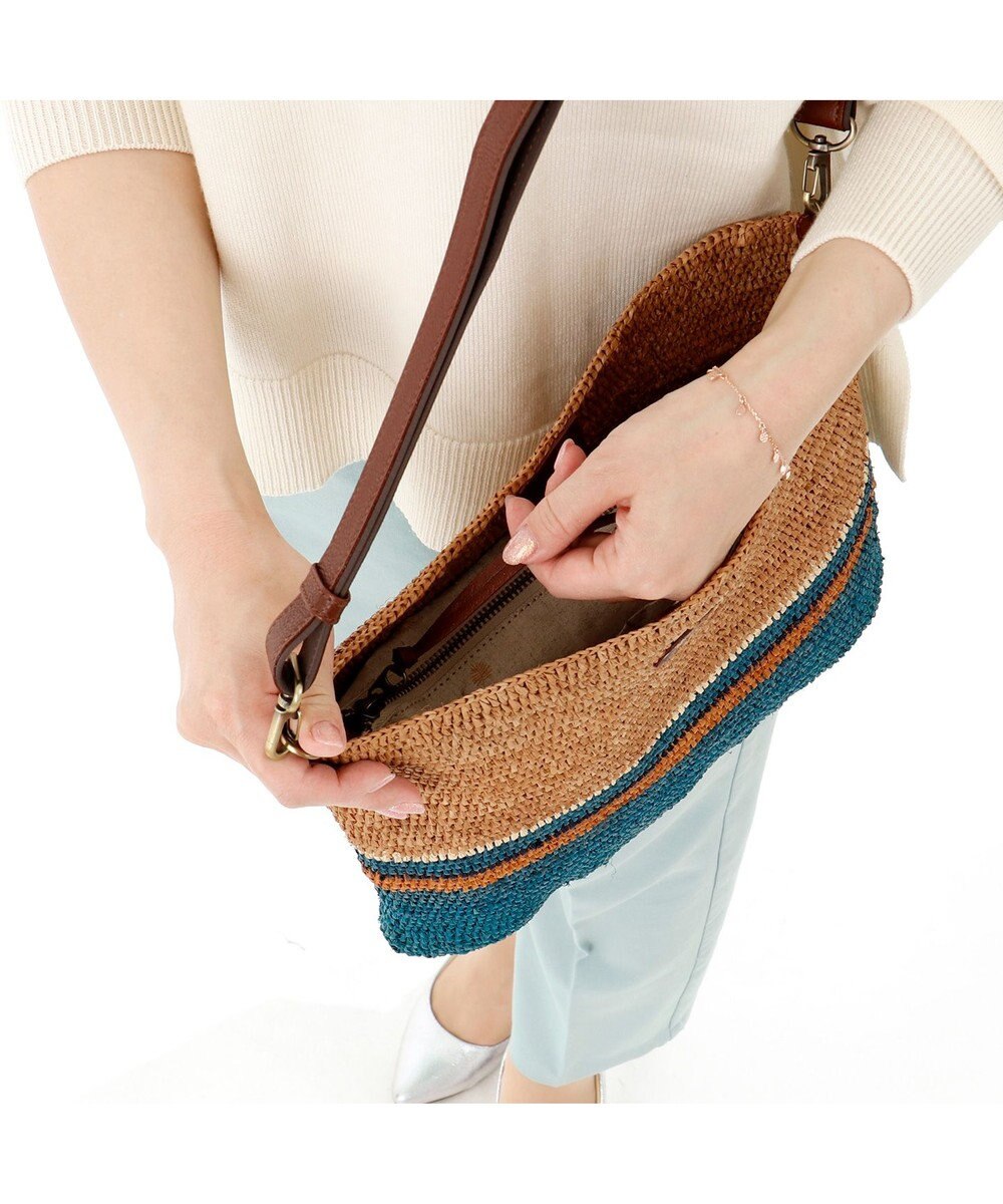 IBIZA ラフィア　ショルダーバッグ 