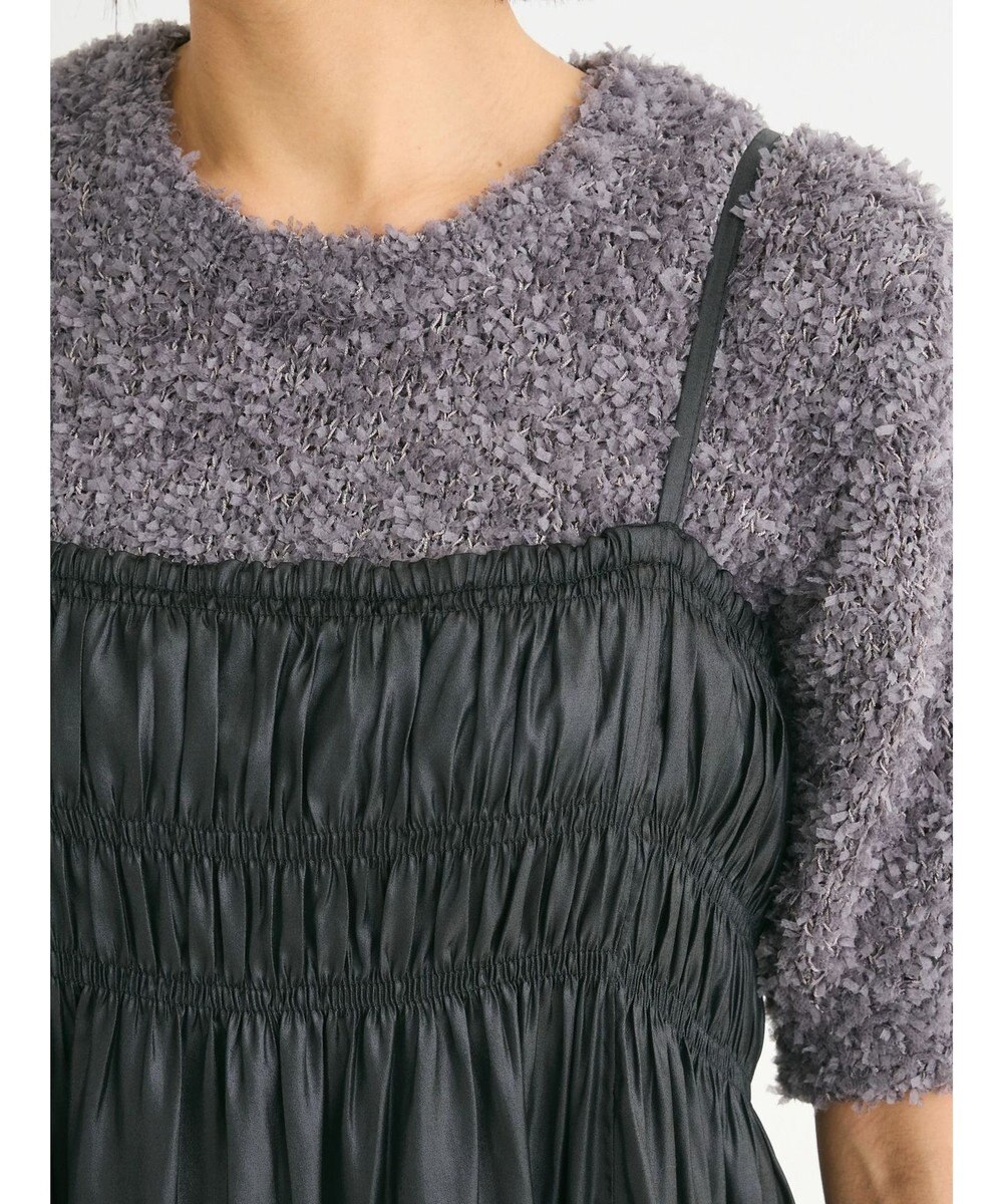 Green Parks レザー風キャミワンピース 