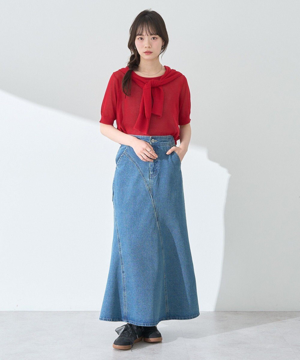 earth music&ecology ＳＥＴ２点シアーニットプルオーバー＋カーディガン 