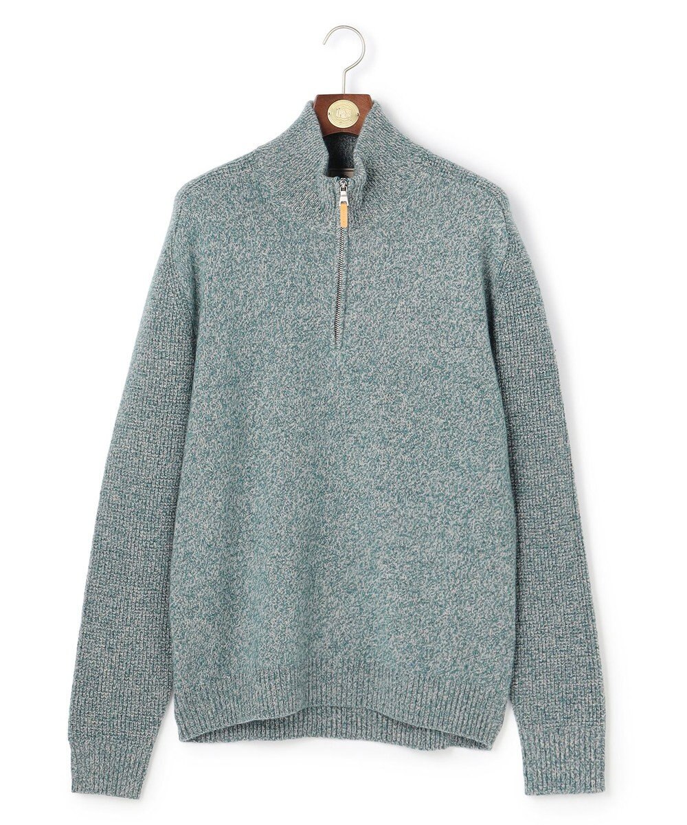 J.PRESS MEN ウール×カシミヤの上質素材【Cash Lamb's Wool】ハーフジップ ニット_25年モデル 