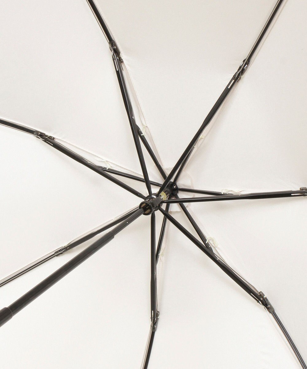 MOONBAT 【簡単開閉】ランバン オン ブルー (LANVIN en Bleu) リボン 花柄 折りたたみ傘 サテンプリント 