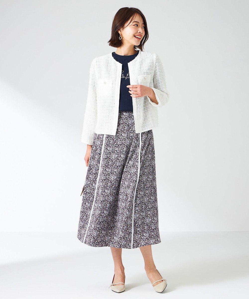 ANY SIS L リボンヤーンシアーツイード ジャケット 