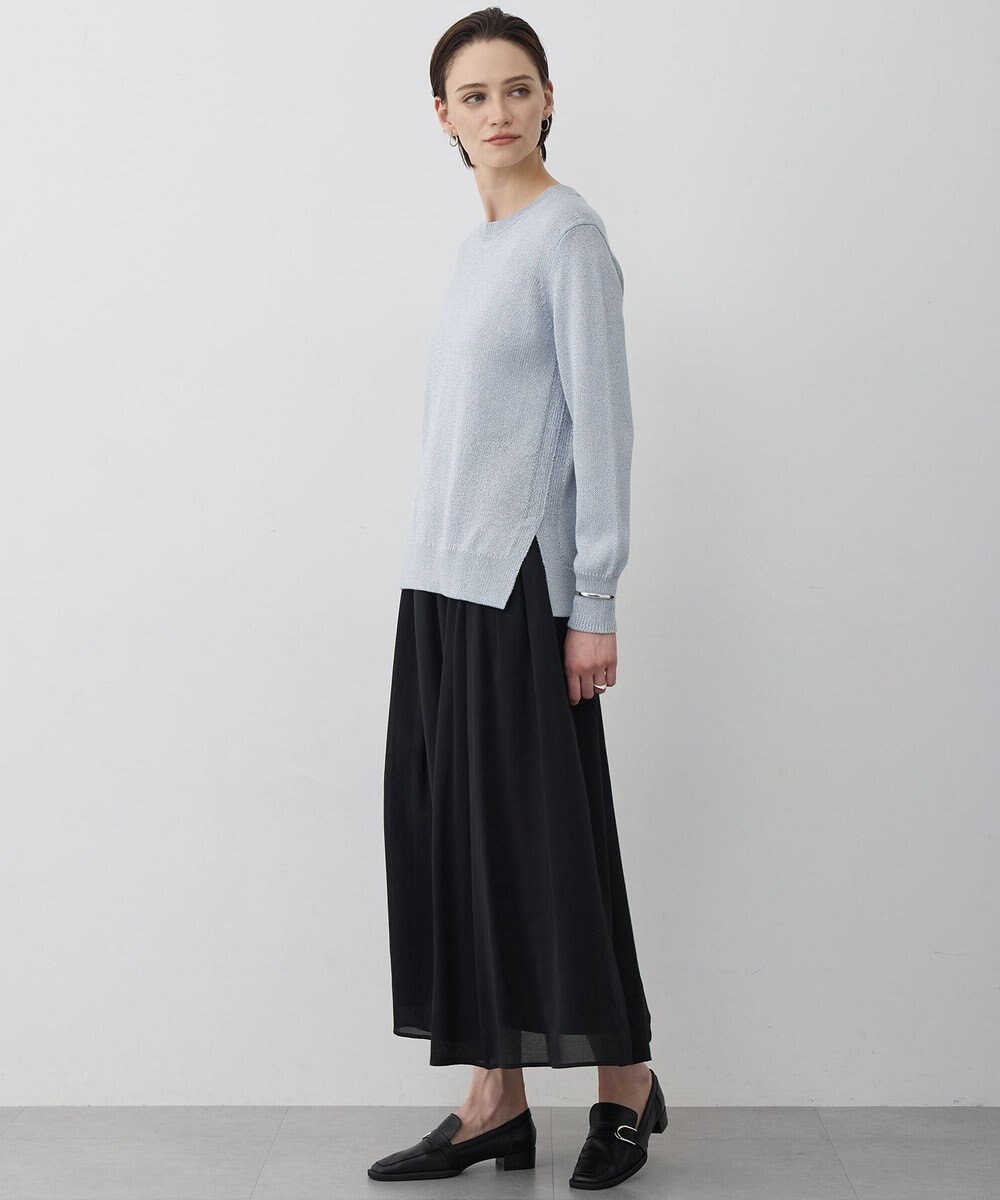 ICB L 【先行予約】 グロッシーペーパーブレンド クルーネックプルオーバー 