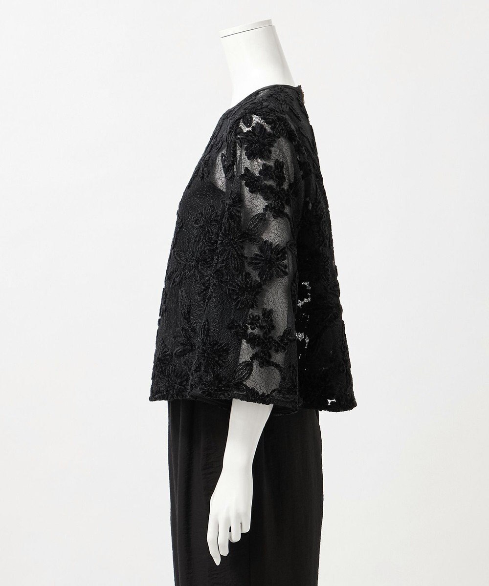 23区 【GOLD LABEL】フロッキーエンブロイダリー ブラウス 