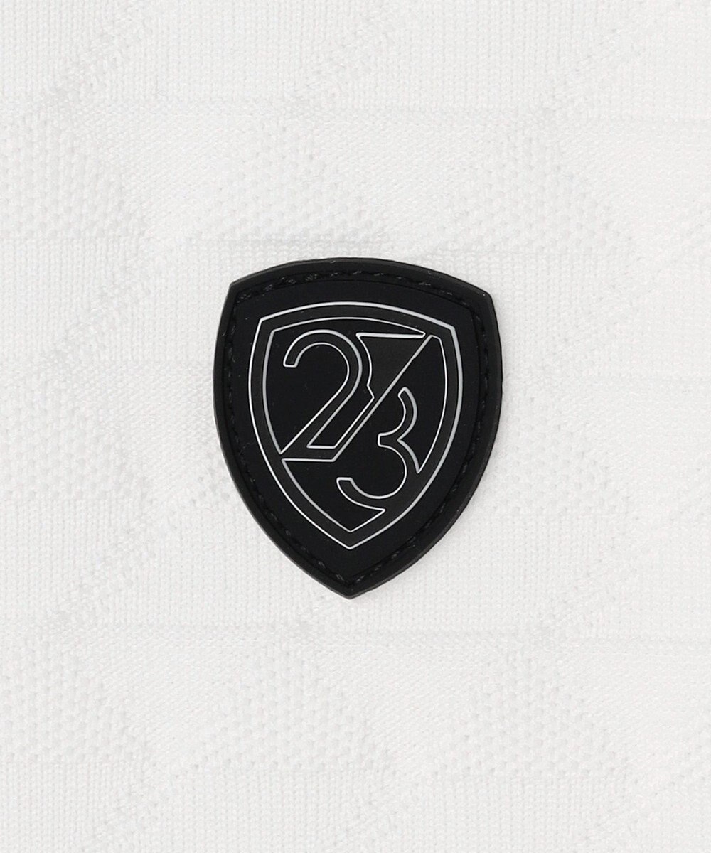 23区GOLF 【MEN】フラッグジャガードニットポロシャツ ストレッチ 半袖 