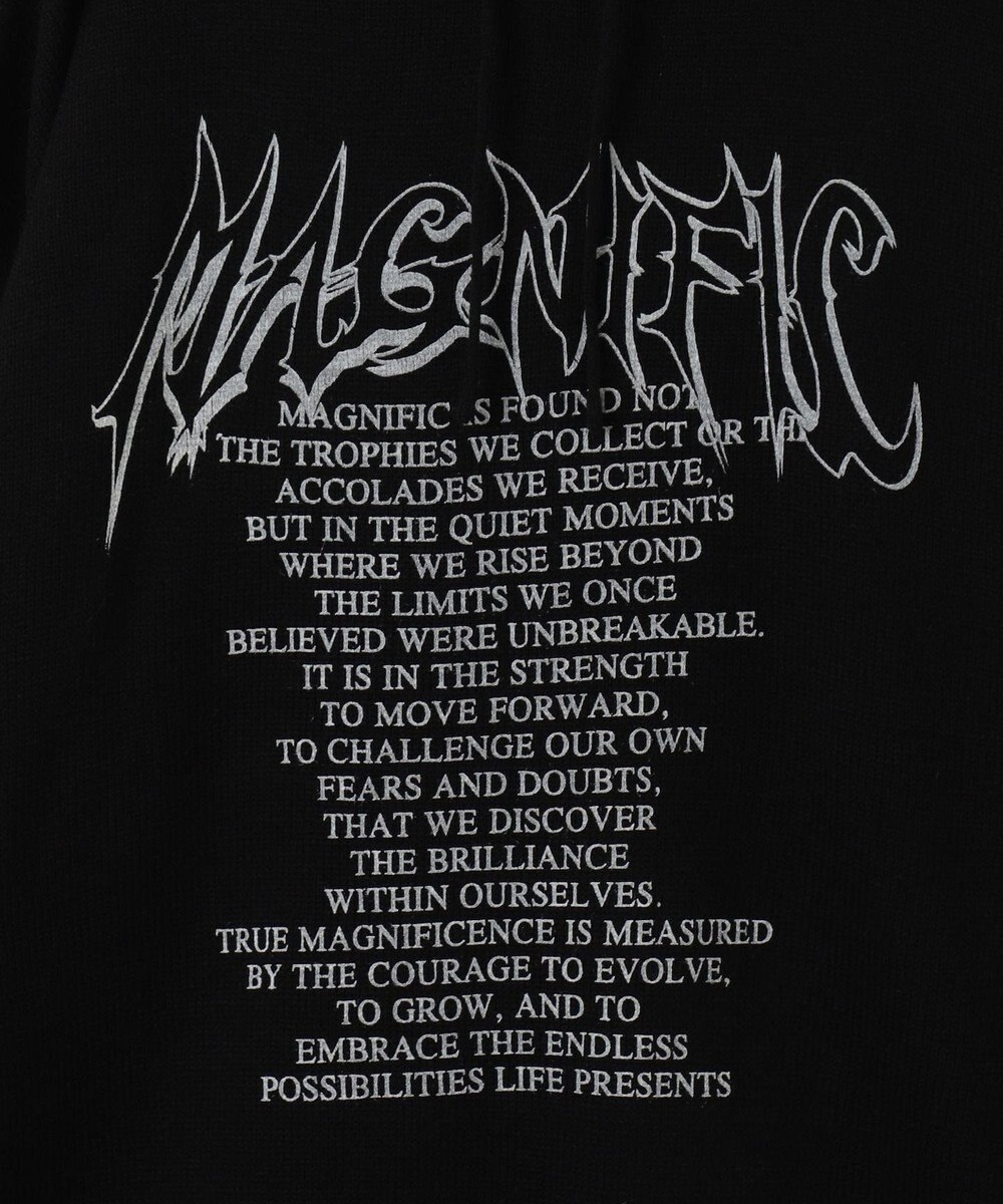 WEGO グラフィックプリントニットパーカー 