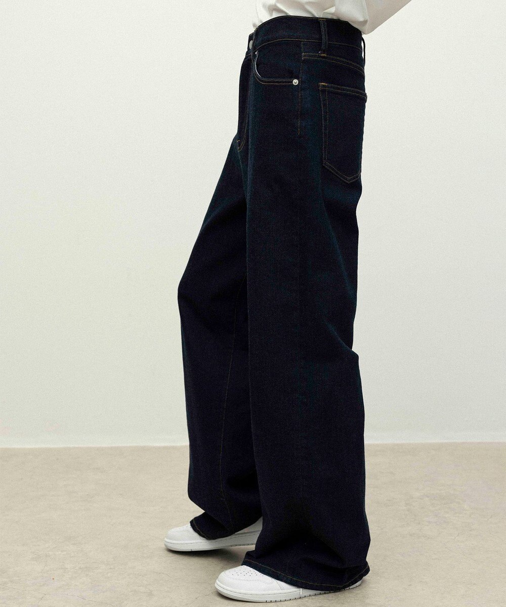 NAVE 【ReNAVE　洗える】ワイドストレッチデニム 