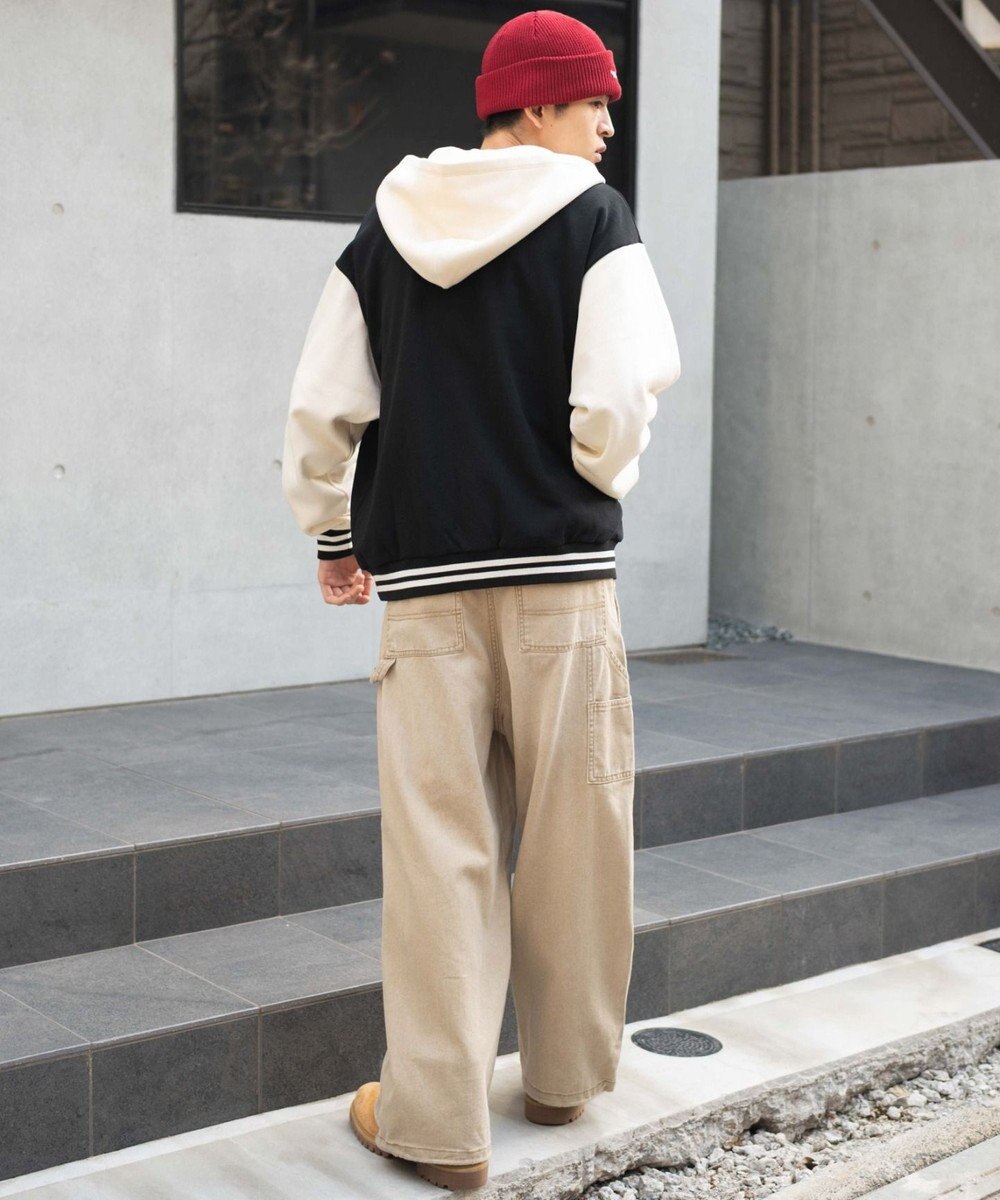 WEGO 【ユニセックス着用ITEM】スウェットフードスタジャン 