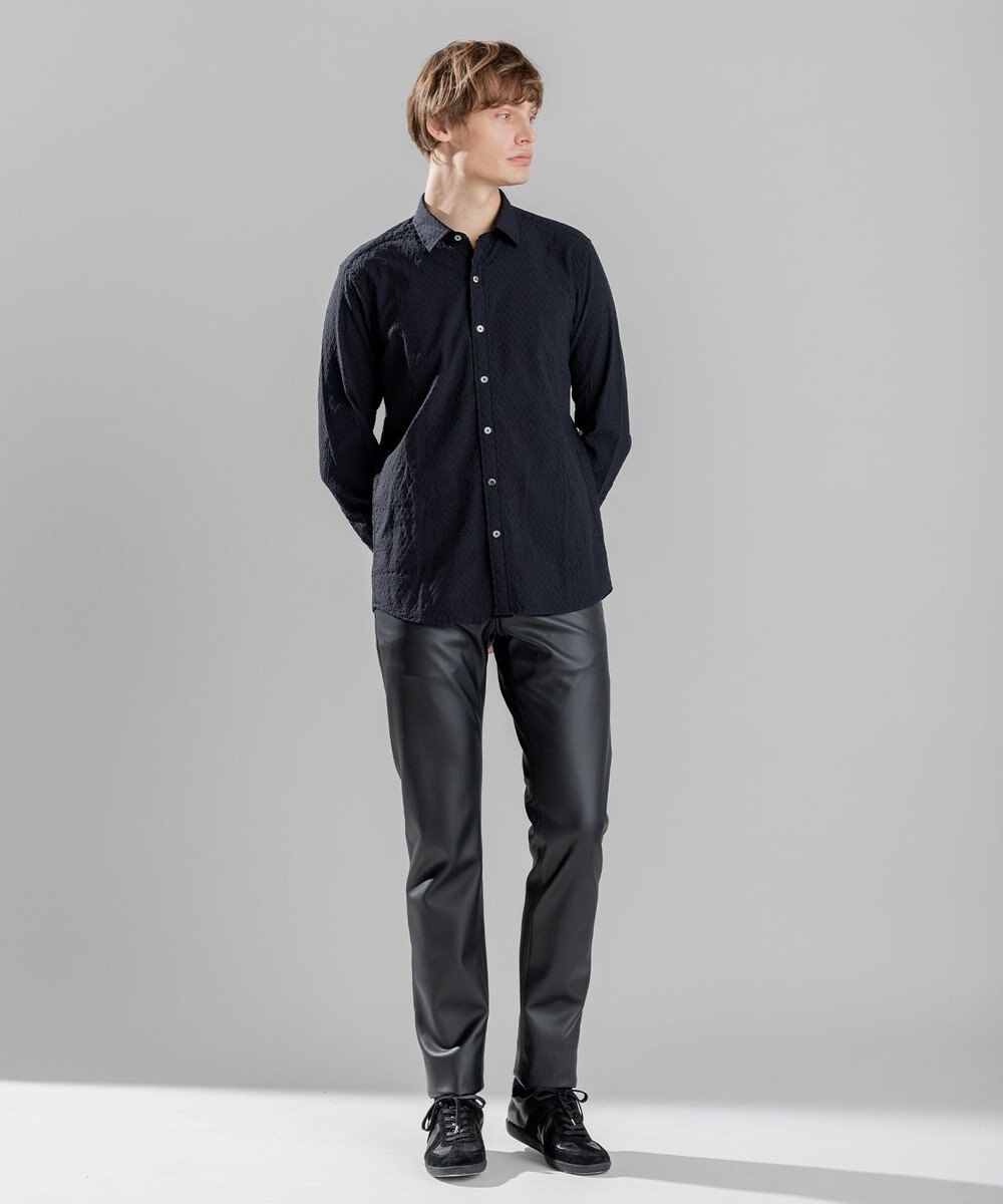 JOSEPH HOMME アロージャガードストレッチ　レギュラーカラーシャツ 