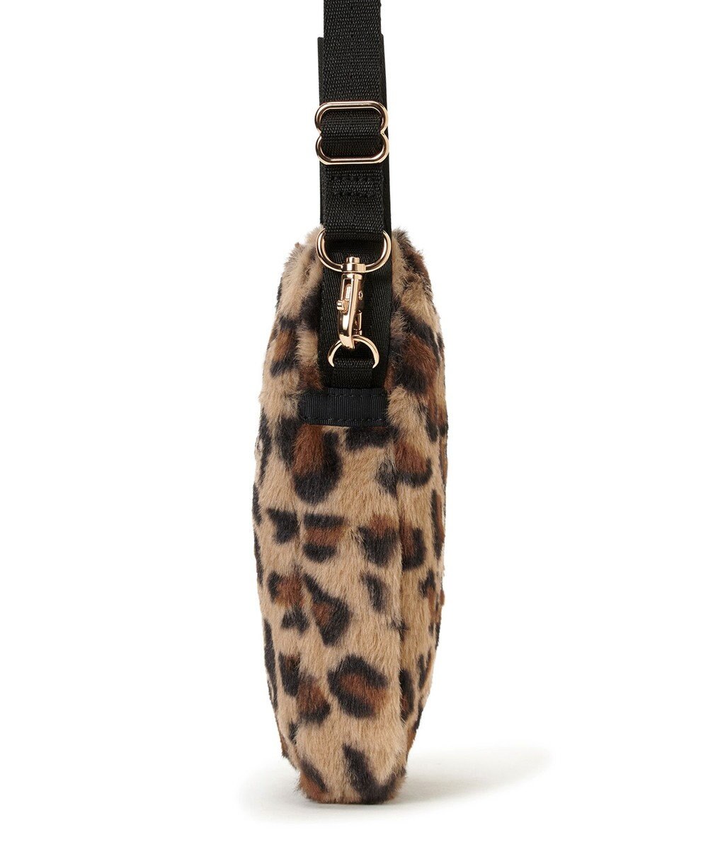 LeSportsac FUR MINI PHONE CROSSBODY/レオパードフラッフィーファー 