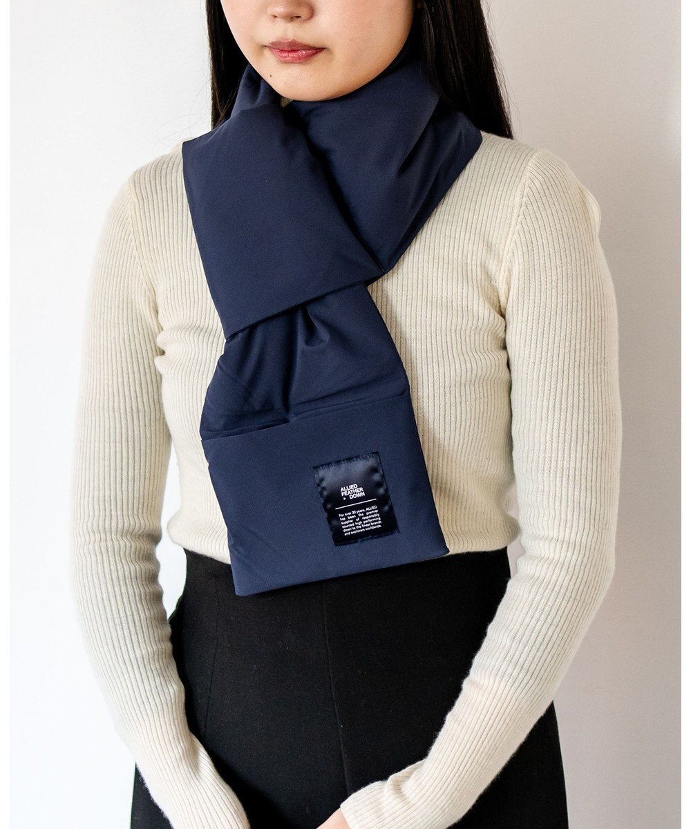 F/ACSION 【ユニセックス/防水・保温・撥水・透湿/洗える】KOMOKAKE　ダウンマフラー 