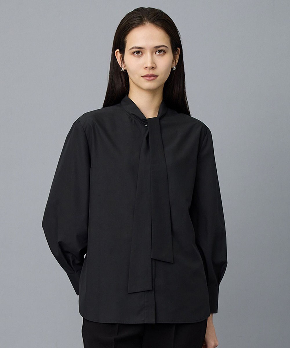 自由区 L 【カタログ掲載】ナチュラルタッチボウタイ ブラウス 