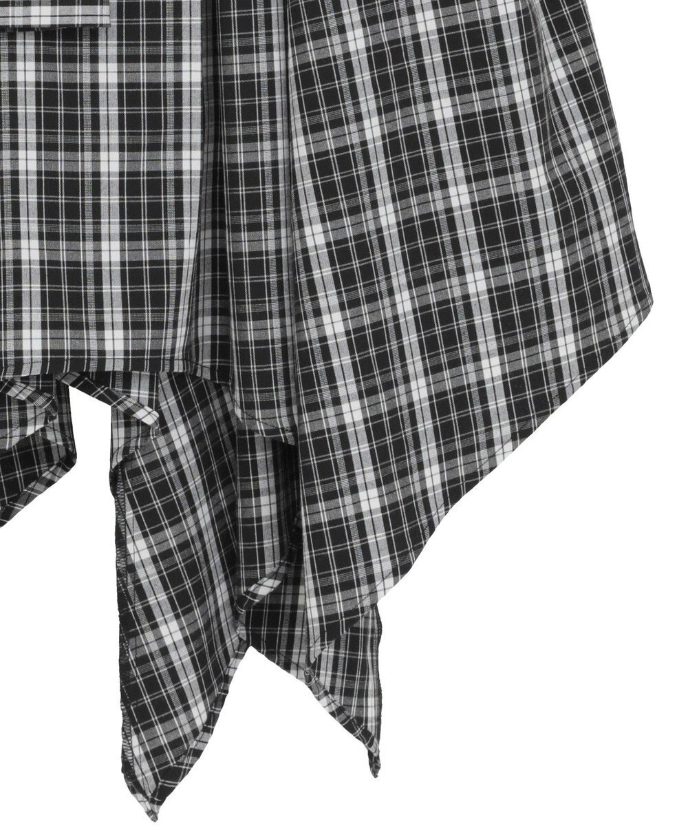 earth music&ecology イレヘムチェックシャツスカート 