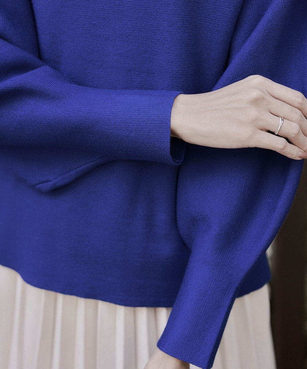 Tiaclasse 【洗える】モックネックジャガードニットプルオーバー 