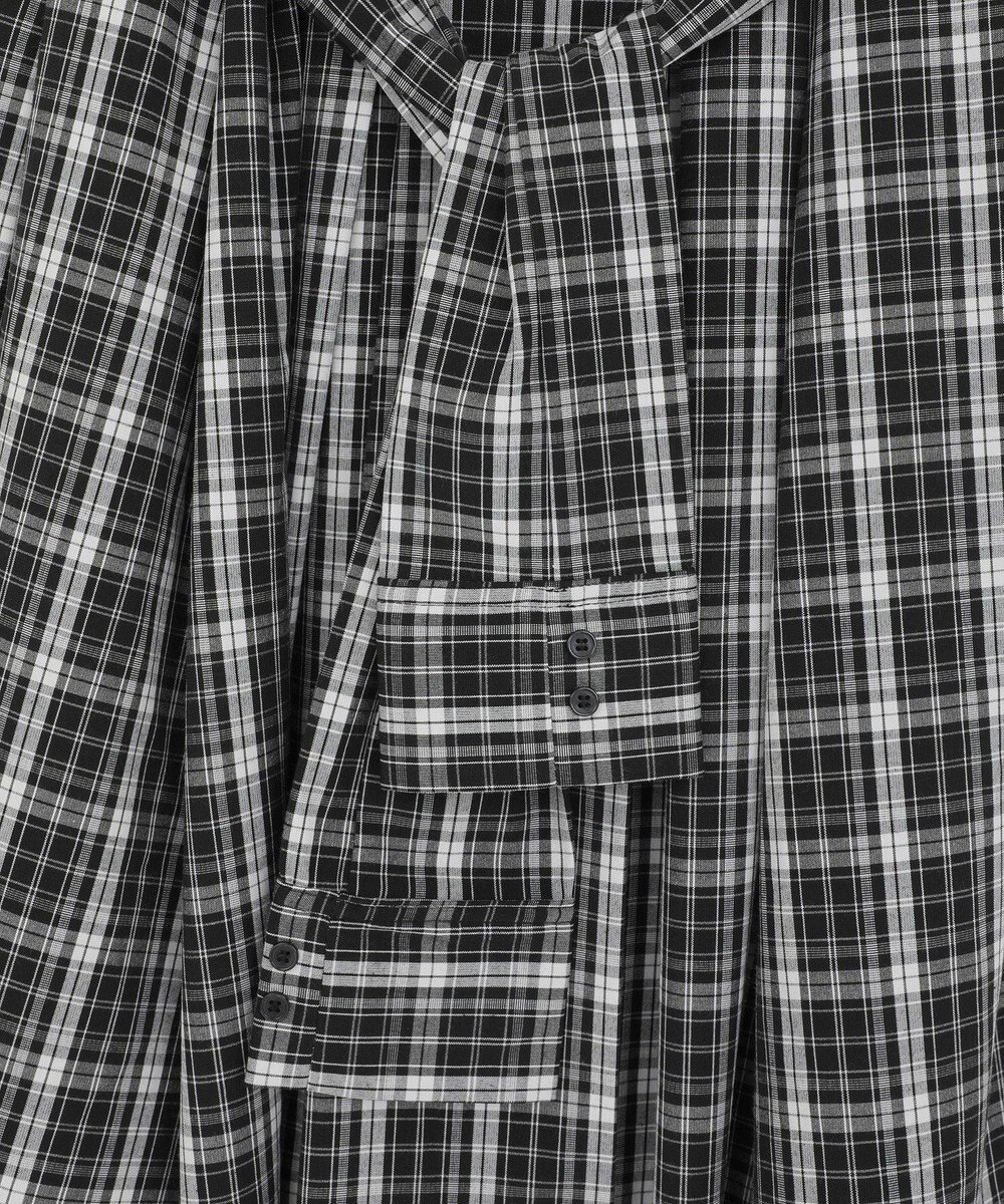 earth music&ecology イレヘムチェックシャツスカート 