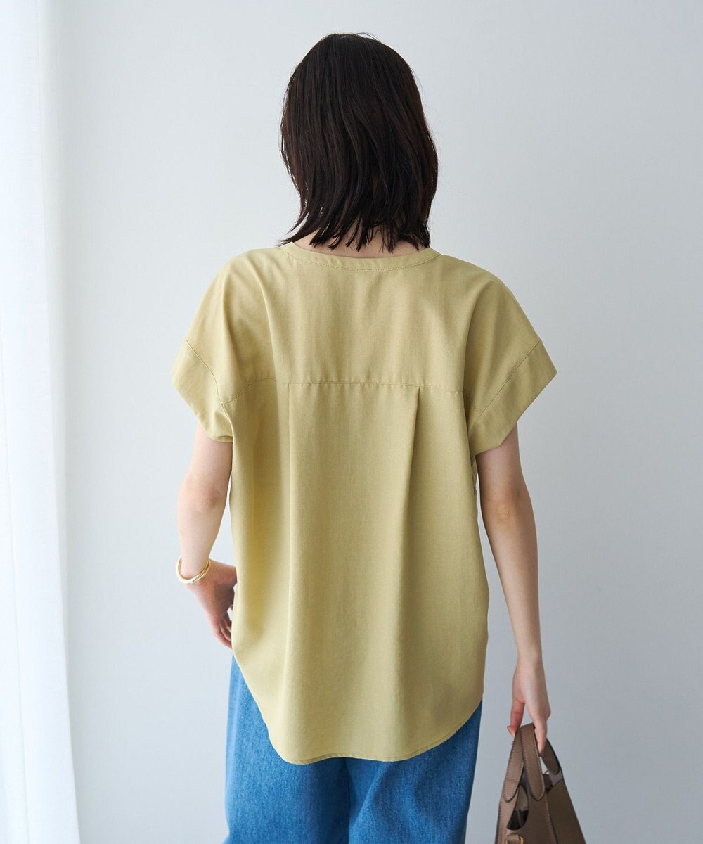 YECCA VECCA 【マシンウォッシャブル】サラサラスキッパーブラウス 