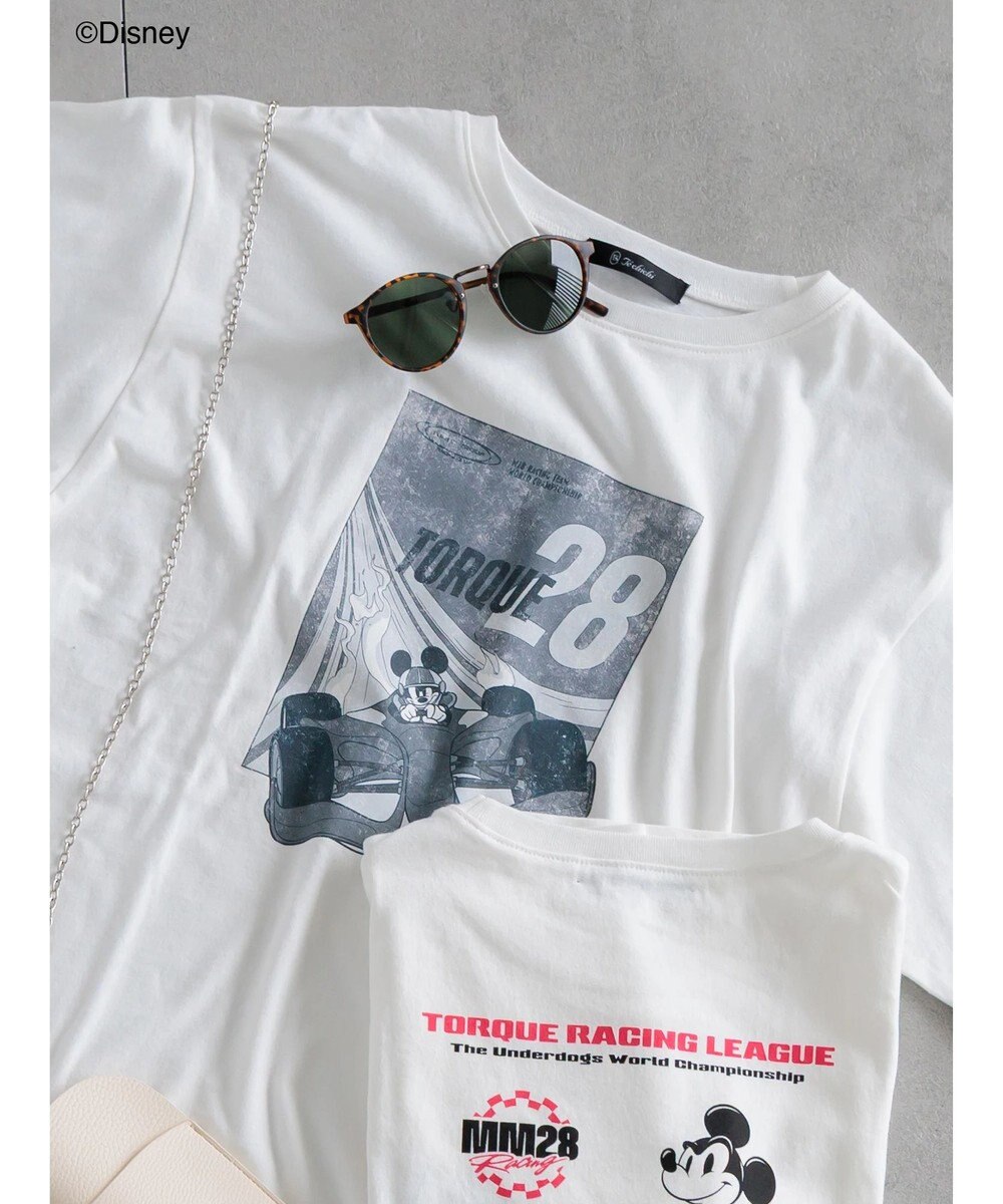 Te chichi 【Disney】MICKEY/フロントプリントTシャツ 
