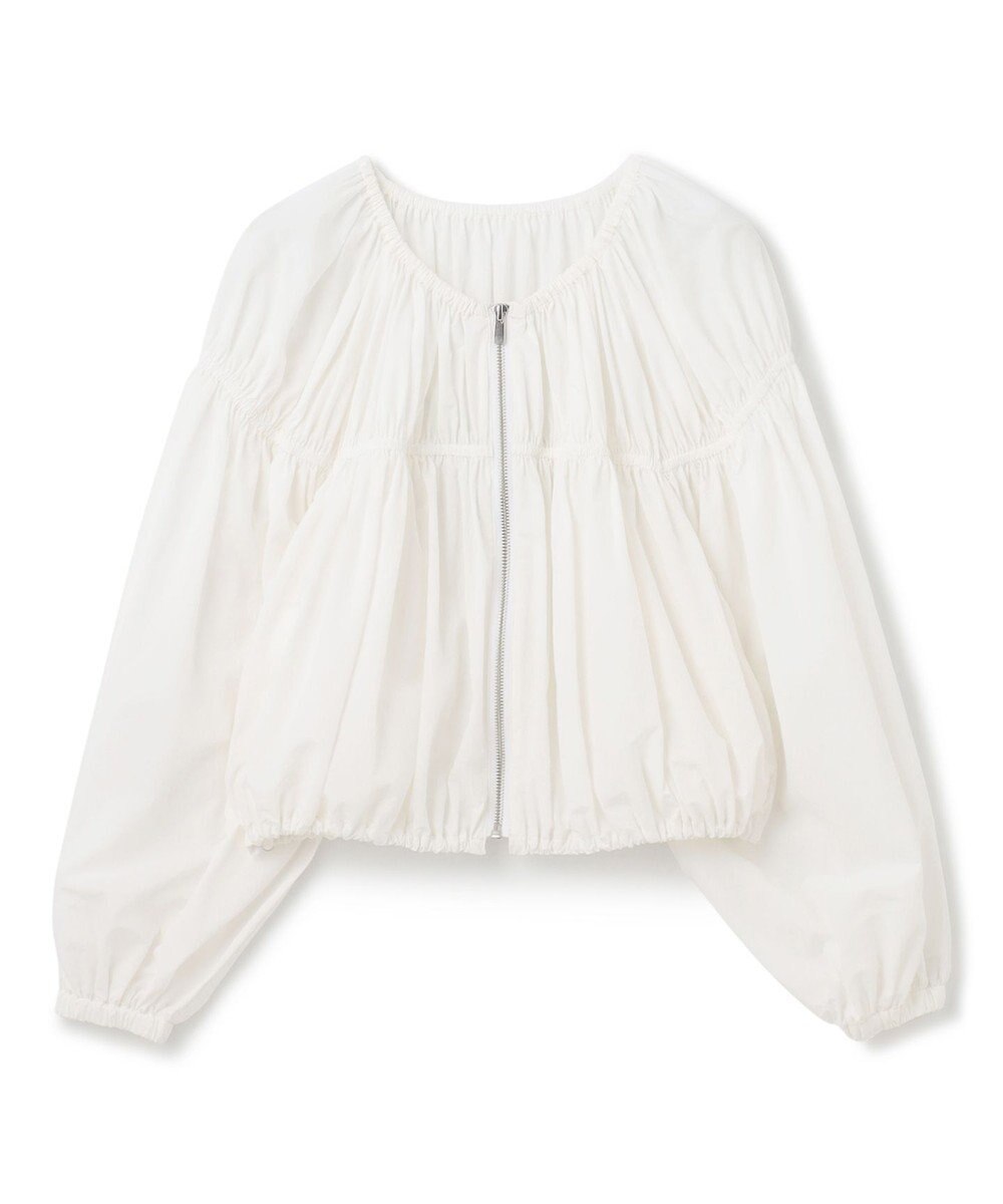 GRACE CONTINENTAL ギャザータフタブルゾン 