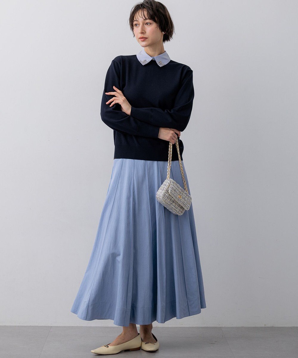 23区 【先行予約/WEB&一部店舗限定】ビジューデザイン 2WAY ニット 