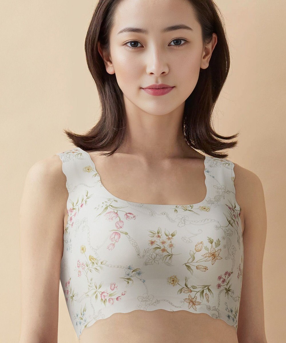 WACOAL 【GOCOCi ゴコチ】 ノンワイヤーブラ ハーフトップ まるでつけていないような着ごこち フラット仕上げ ホックなし CGG535 /ワコール 