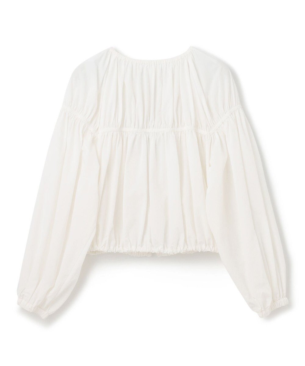 GRACE CONTINENTAL ギャザータフタブルゾン 