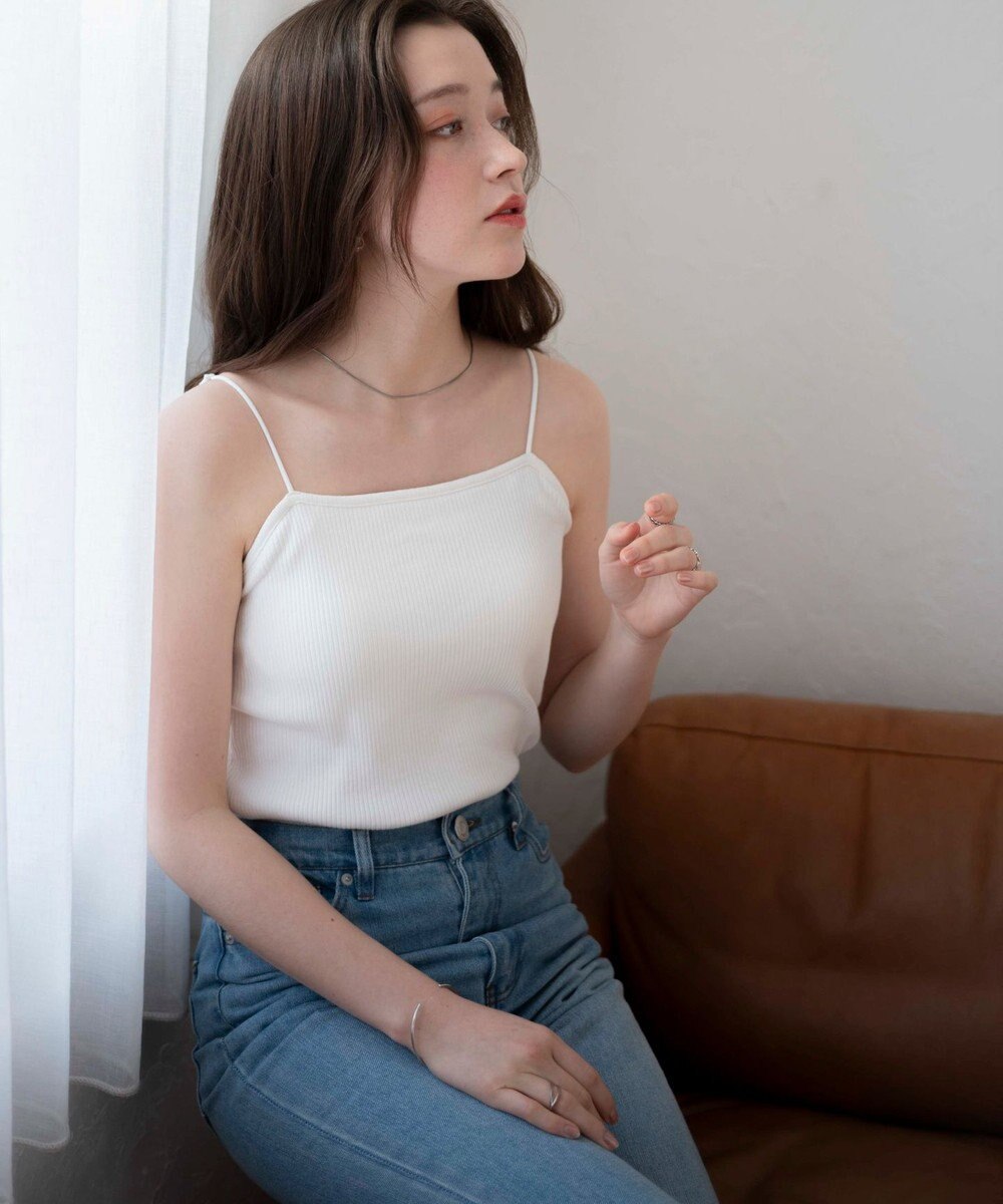 WEGO 【カップ付き/SMサイズ展開】なちゅ盛れカップインキャミ 