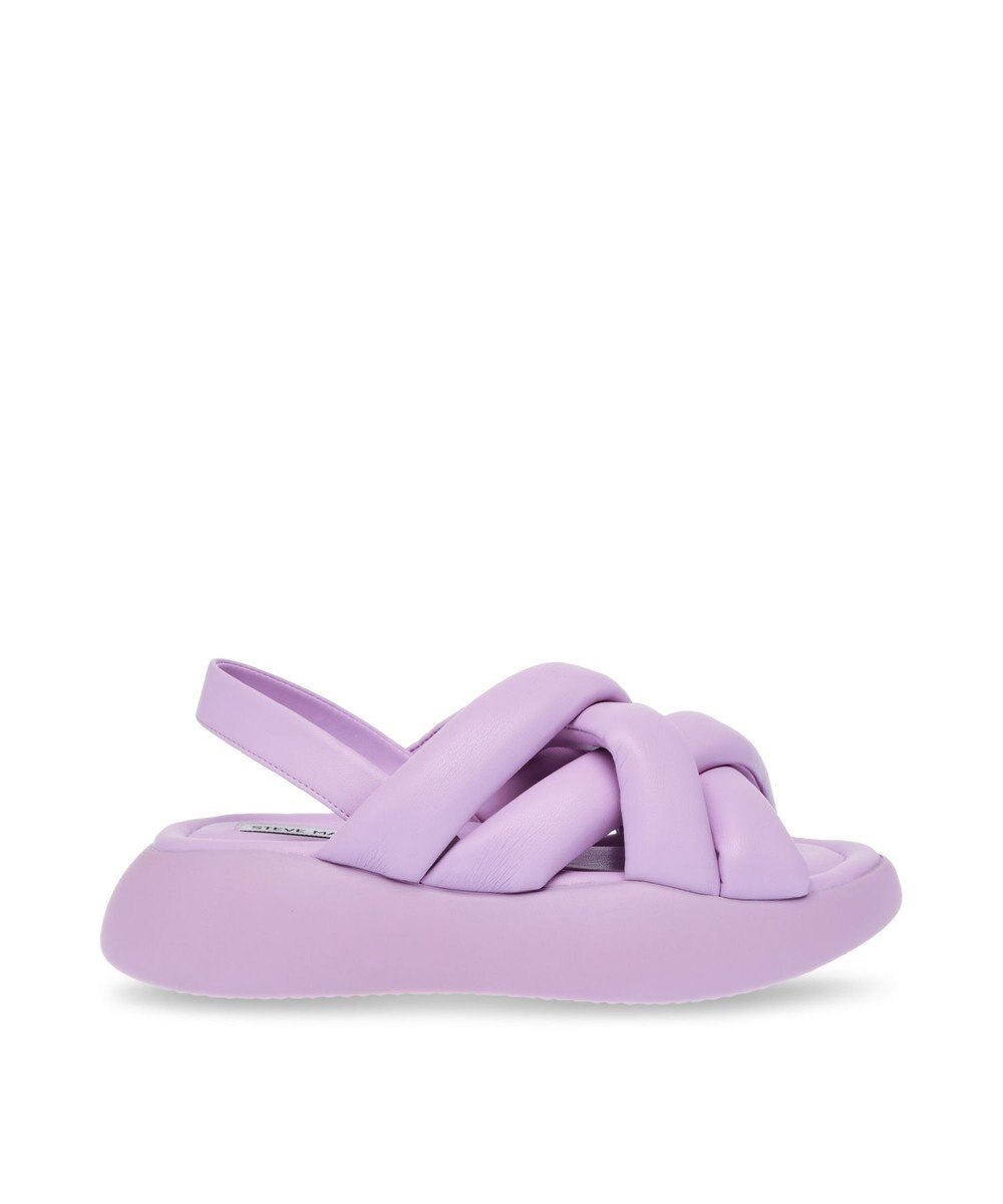 STEVE MADDEN HAZZIE 厚底パフィーストラップサンダル 