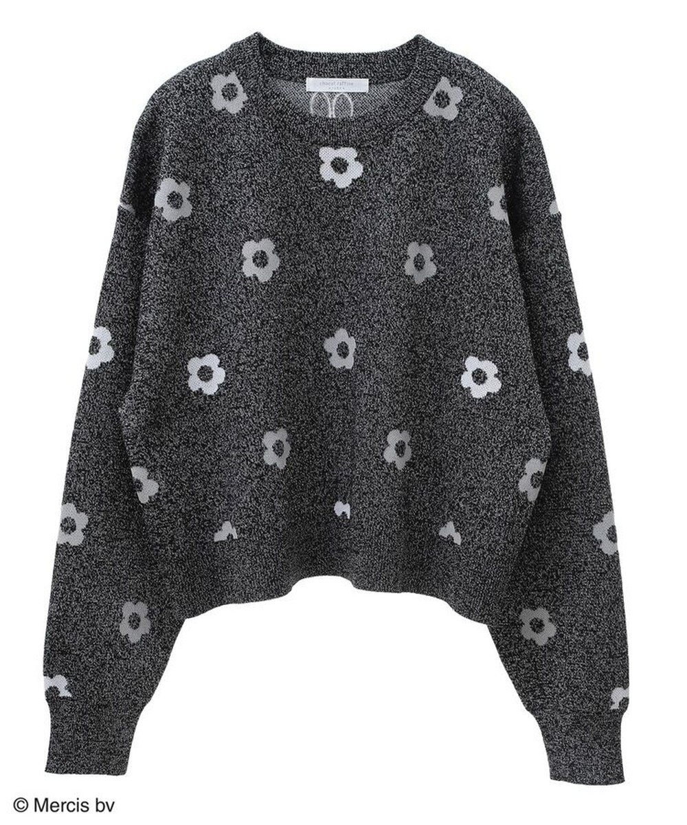 Green Parks Ｍｉｆｆｙ／フラワージャガードニットプルオーバー 