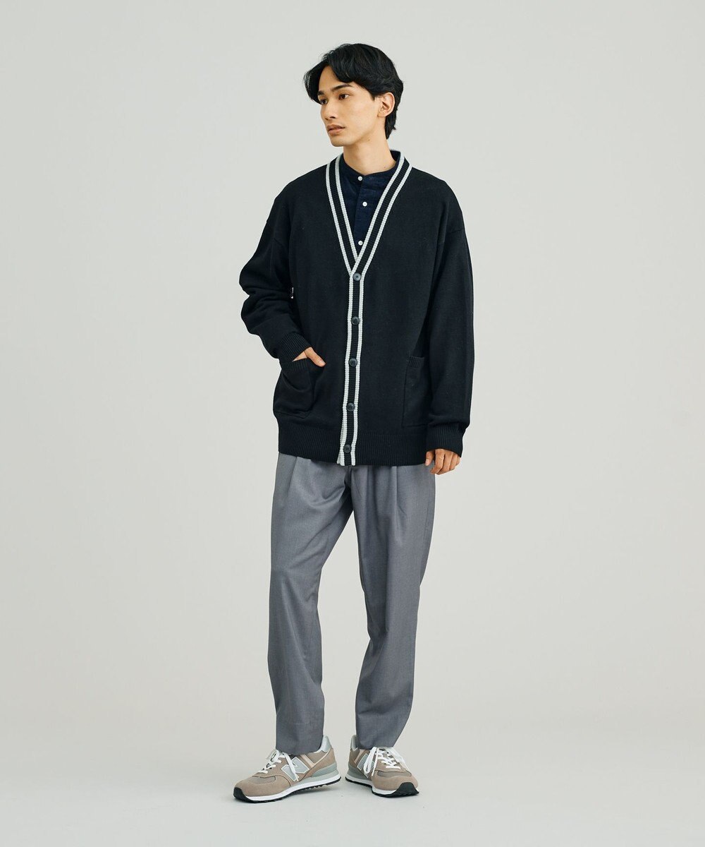J.PRESS YORK STREET 【UNISEX】ANTI PILLING WOOL Vネックカーディガン 