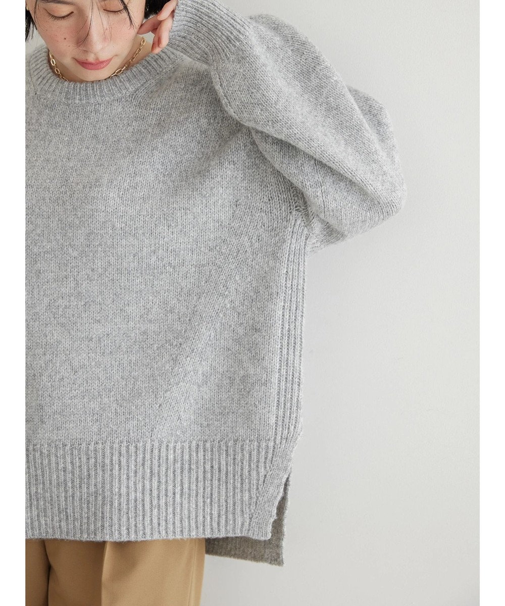 AMERICAN HOLIC サイドスリット袖ボリュームニットプルオーバー 