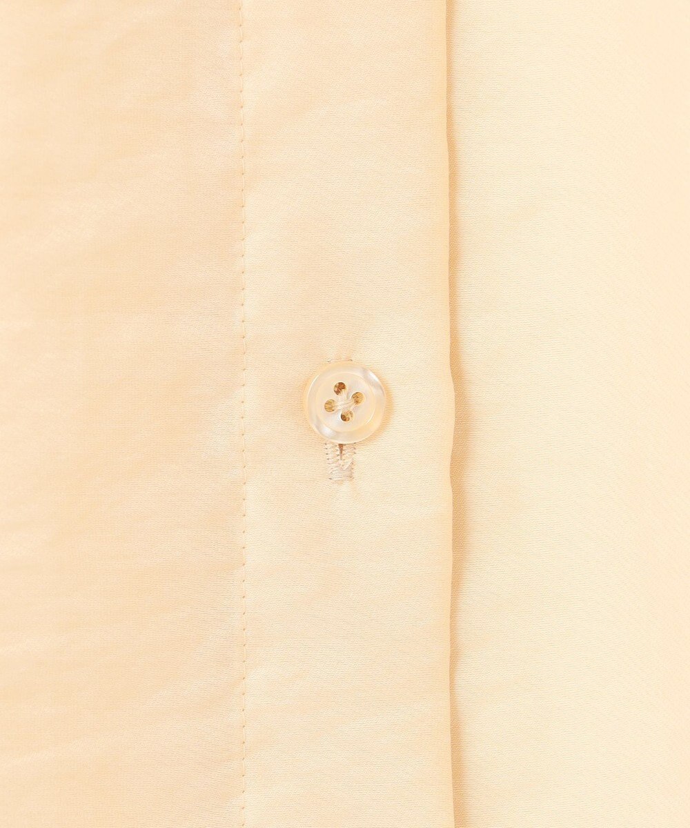 UNFILO シアーサテン ヨークブラウス 