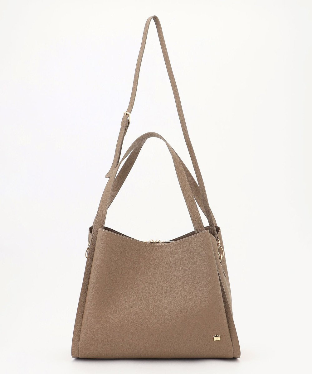 LA BAGAGERIE ソフトシュリンク2WAYハンドバッグ large 