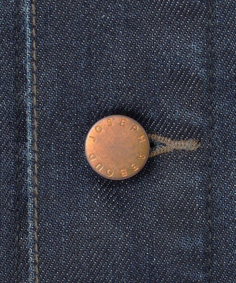 JOSEPH ABBOUD 【軽量/ストレッチ/JAPANファブリック/きれいめ】コーテッドストレッチデニム ジャケット 