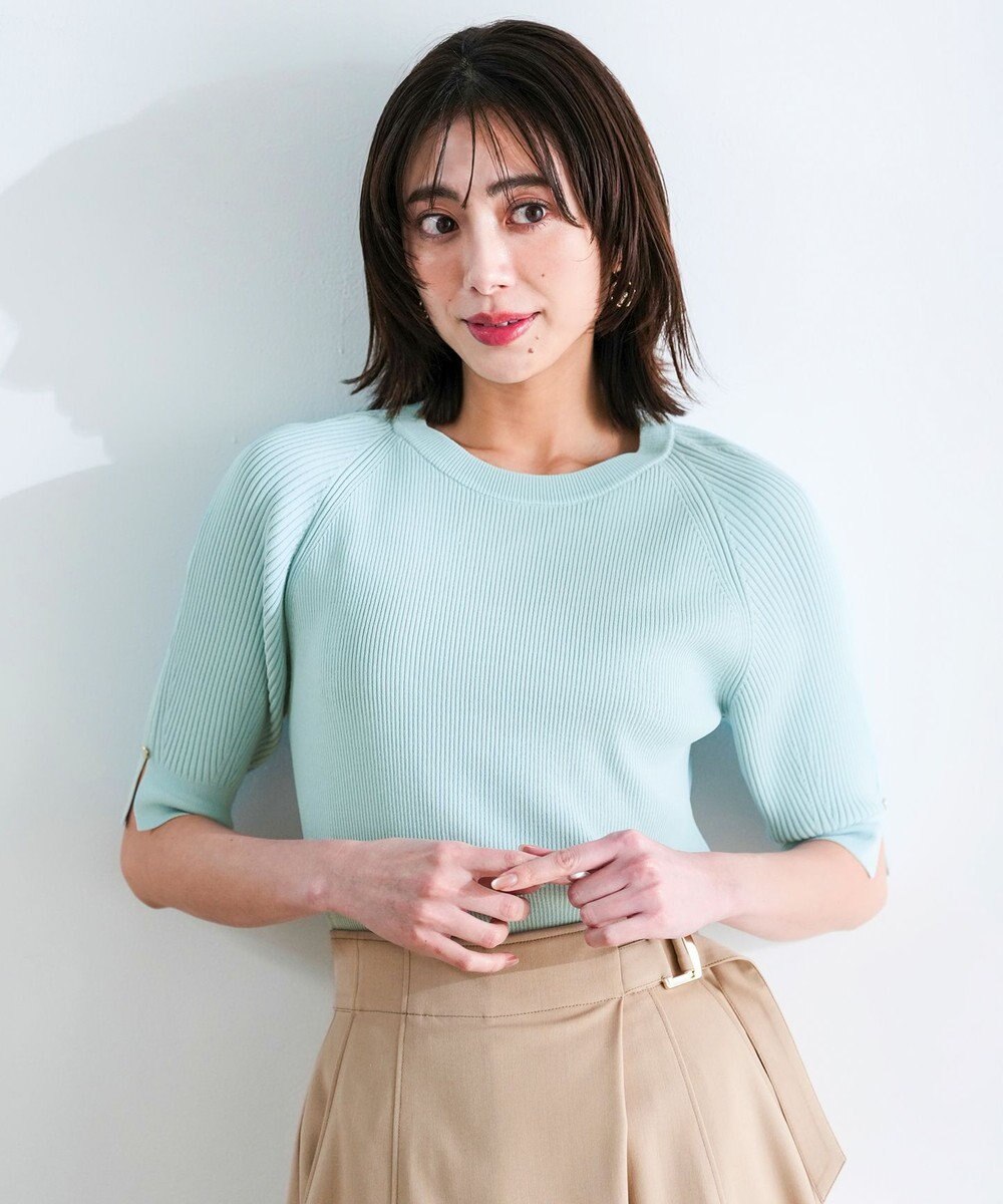 ANY SIS L コクーンスリーブ ニット 