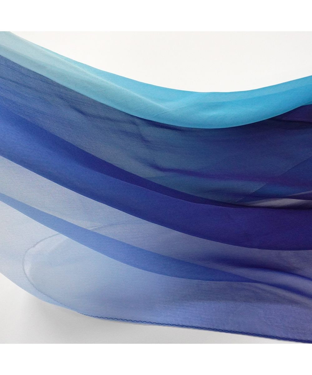 Marca ＜洗えるシルク＞【Marcaオリジナル】オンブレーロング ウォッシャブル シルクローン ロングスカーフ 