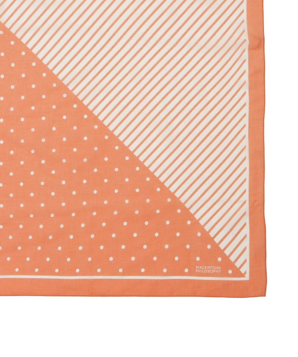 MOONBAT 【洗える/日本製】MACKINTOSH PHILOSOPHY チェックロゴ コットンスカーフ 65cm×65cm 