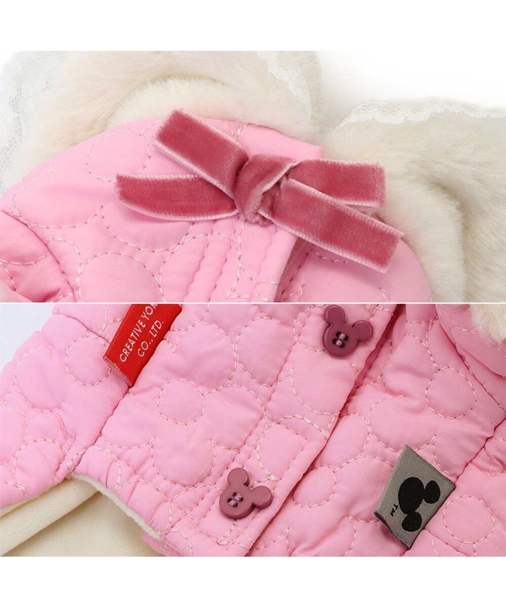 PET PARADISE ディズニー ミニーマウス 遠赤外線 コート 《お花柄》 小型犬 