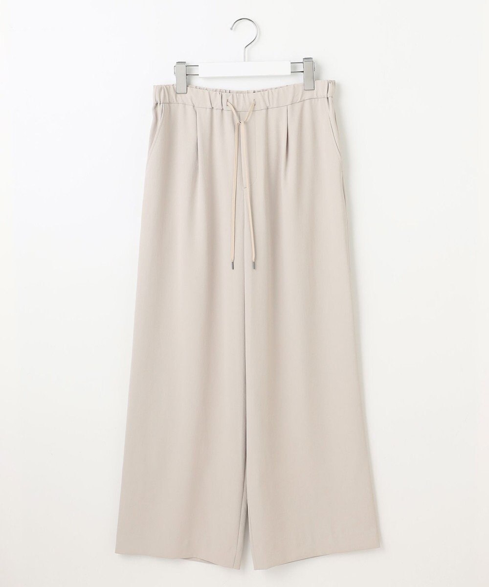 J.PRESS LADIES 【洗える・接触冷感・吸水速乾】Lightジョーゼット ワイド パンツ 