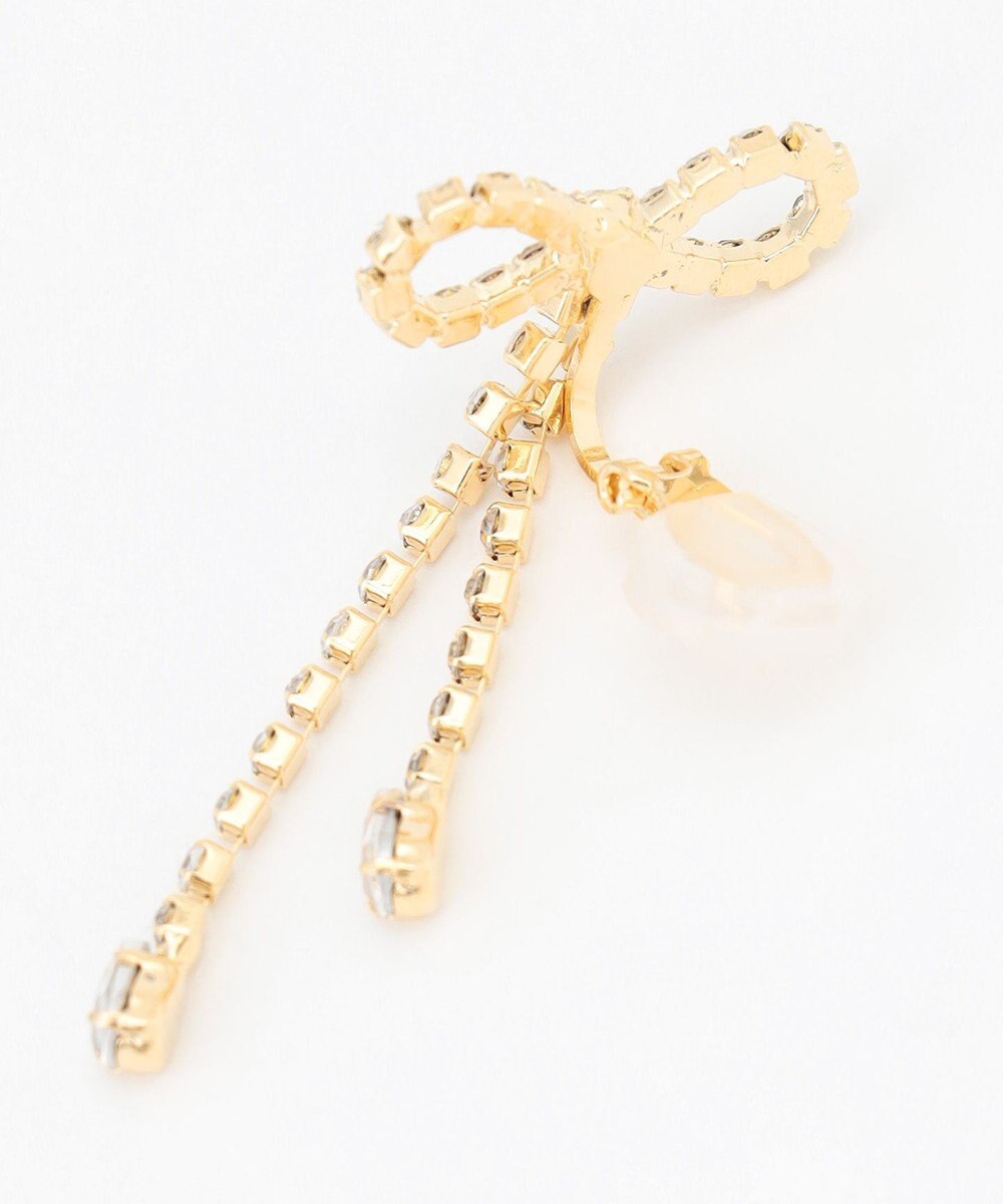 組曲 【好評につき追加販売】ダイヤレーンリボンイヤリング 