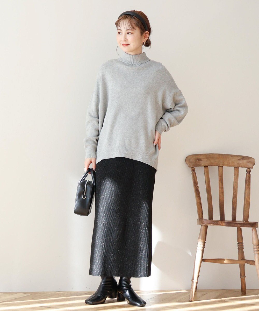 AMERICAN HOLIC ブラッシュヤーンタートルネックニットプルオーバー 