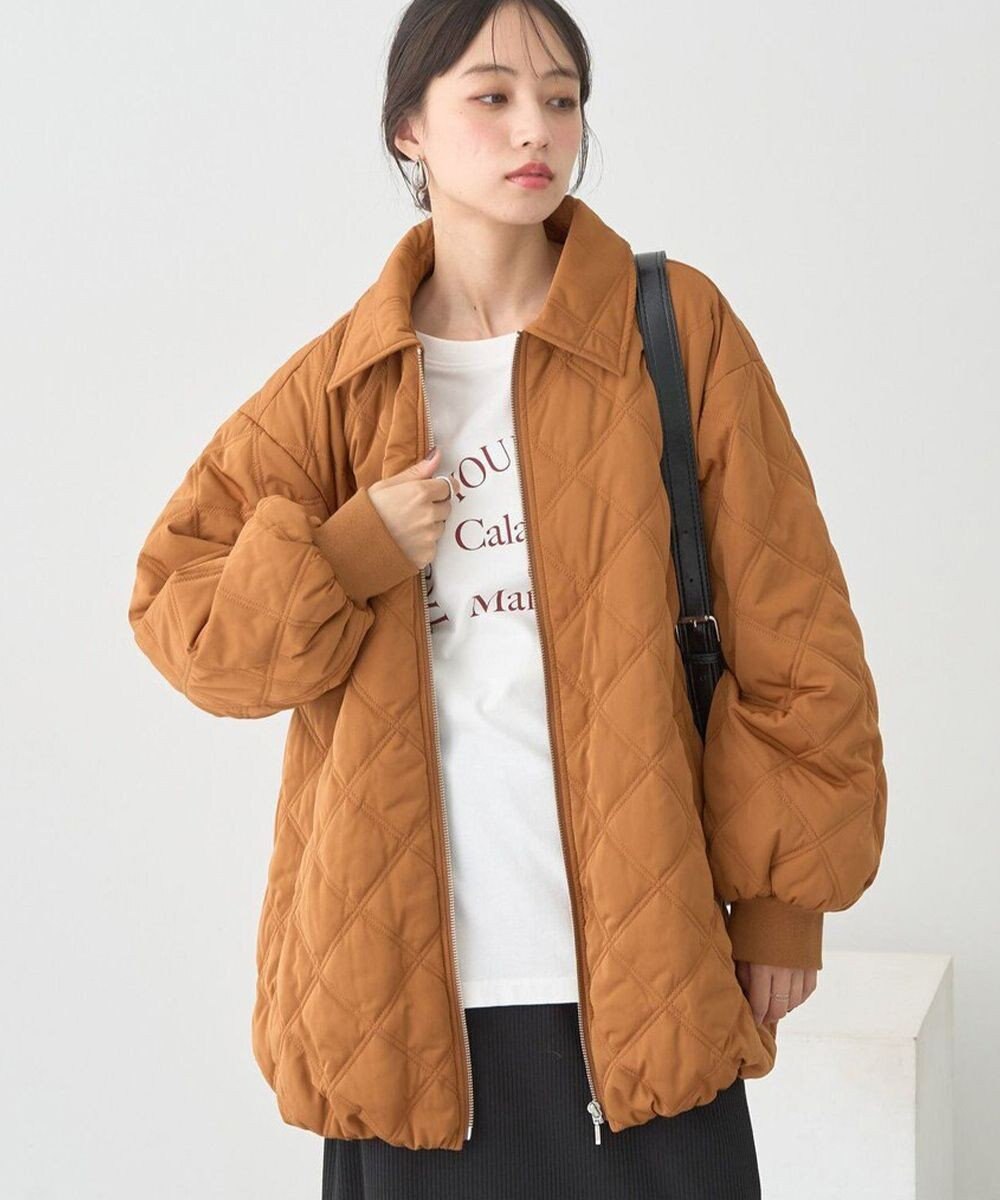 earth music&ecology 【WEB限定】ダブルステッチキルティングコート 