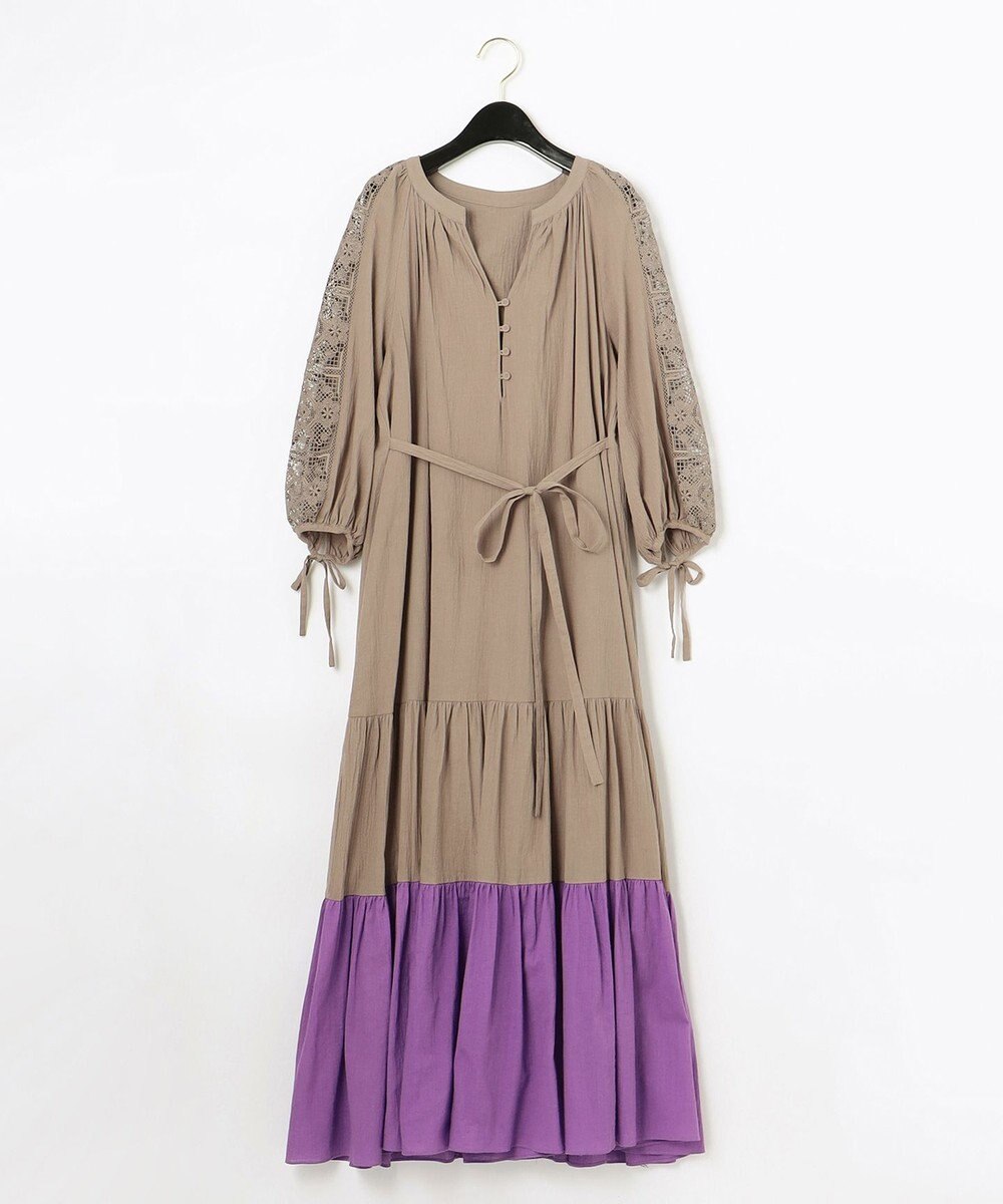 配色ティアードカフタンワンピース Grace Continental ファッション通販 公式通販 オンワード クローゼット