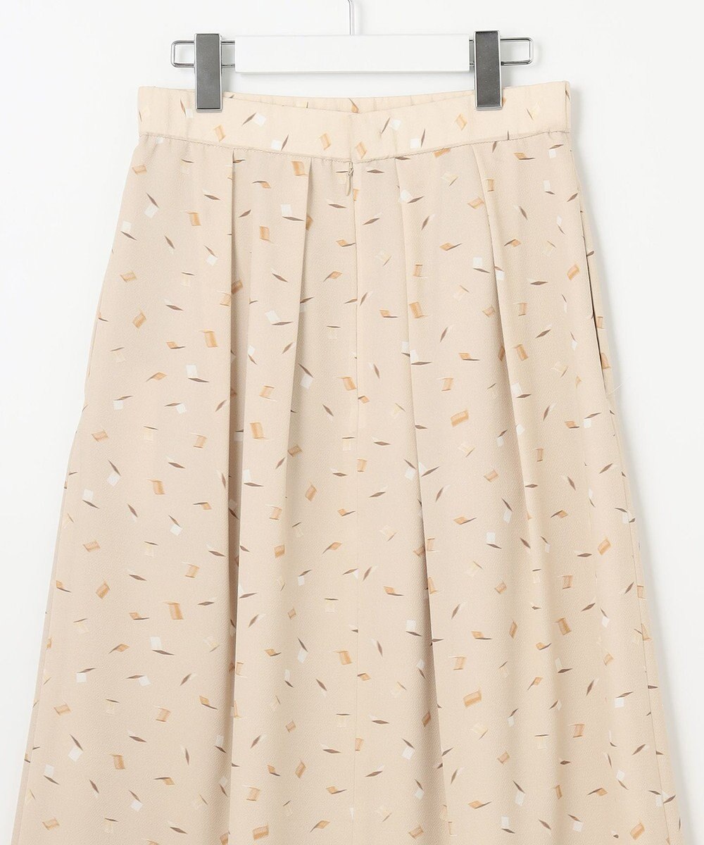 自由区 【洗える・XSサイズあり】ブラッシュドシャドープリント スカート 