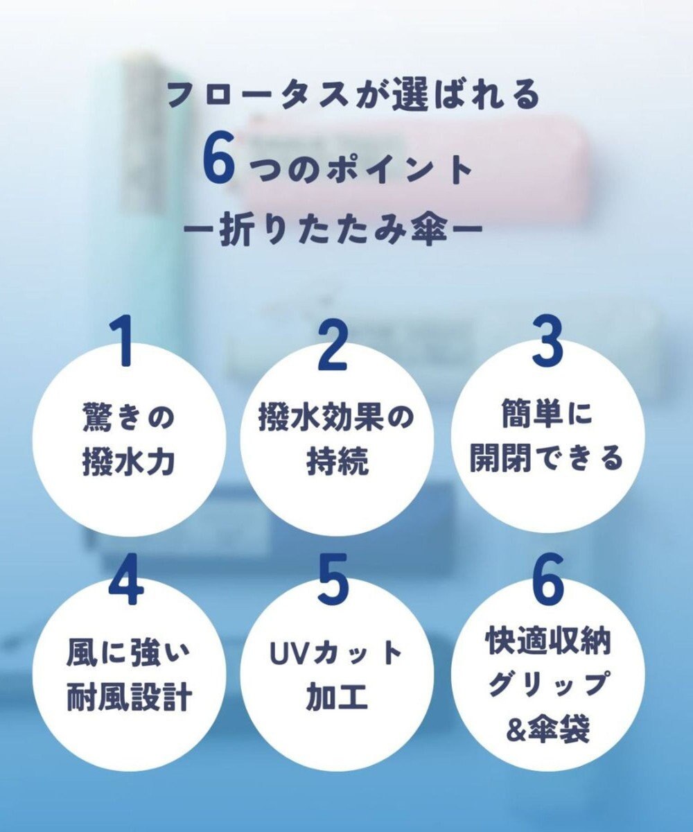 MOONBAT 【超撥水】フロータス (FLO(A)TUS) 折りたたみ傘 無地 UV 55cm 