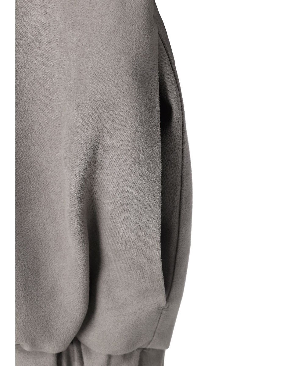 Green Parks スウェード調ギャザーブルゾン 